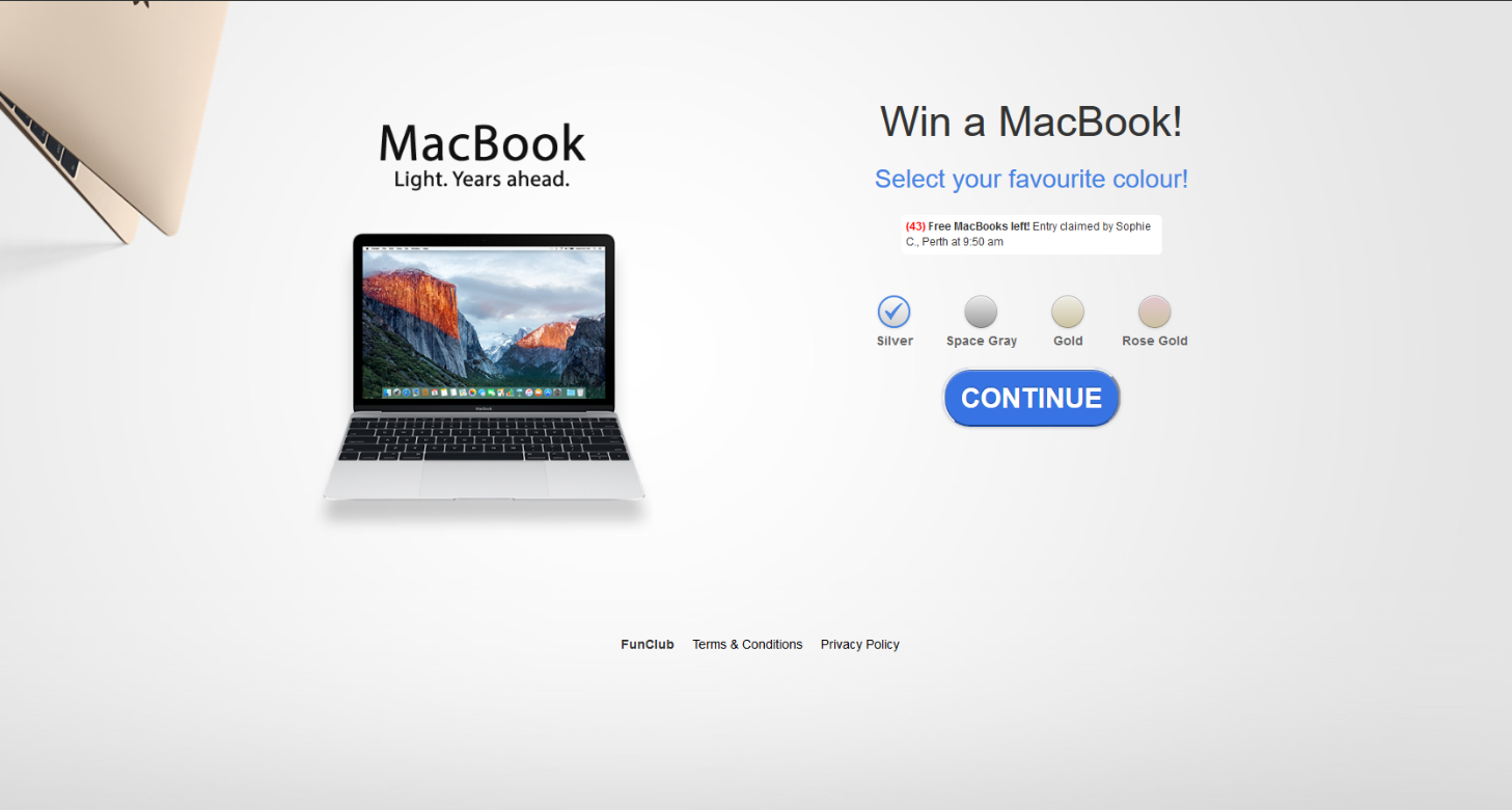 Win A NEW Macbook NOW!